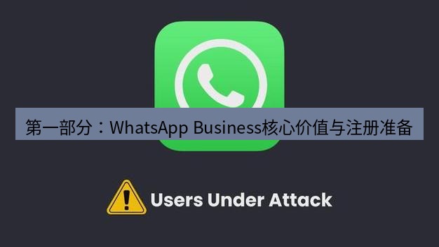 whatsapp 第一部分：WhatsApp Business核心价值与注册准备