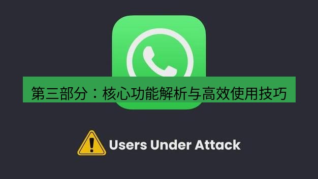 whatsapp 第三部分：核心功能解析与高效使用技巧