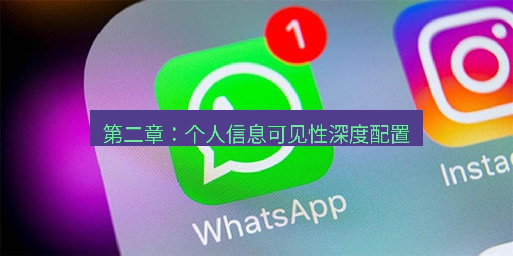 whatsapp 第二章：个人信息可见性深度配置